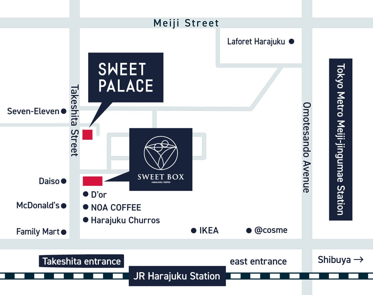 Sweet Box Aceess Map