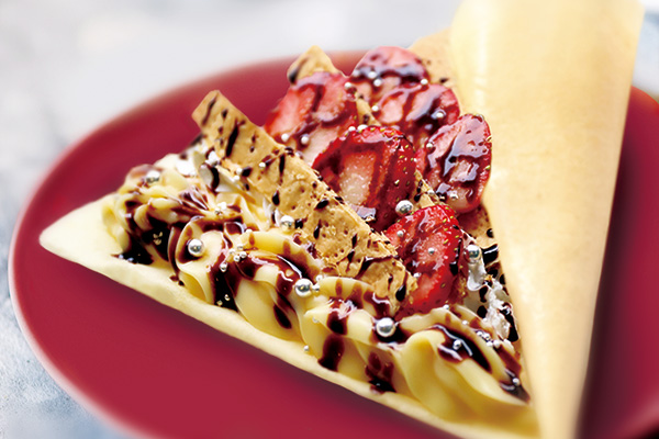 食品サンプル まいづる ストロベリーチョコクレープ